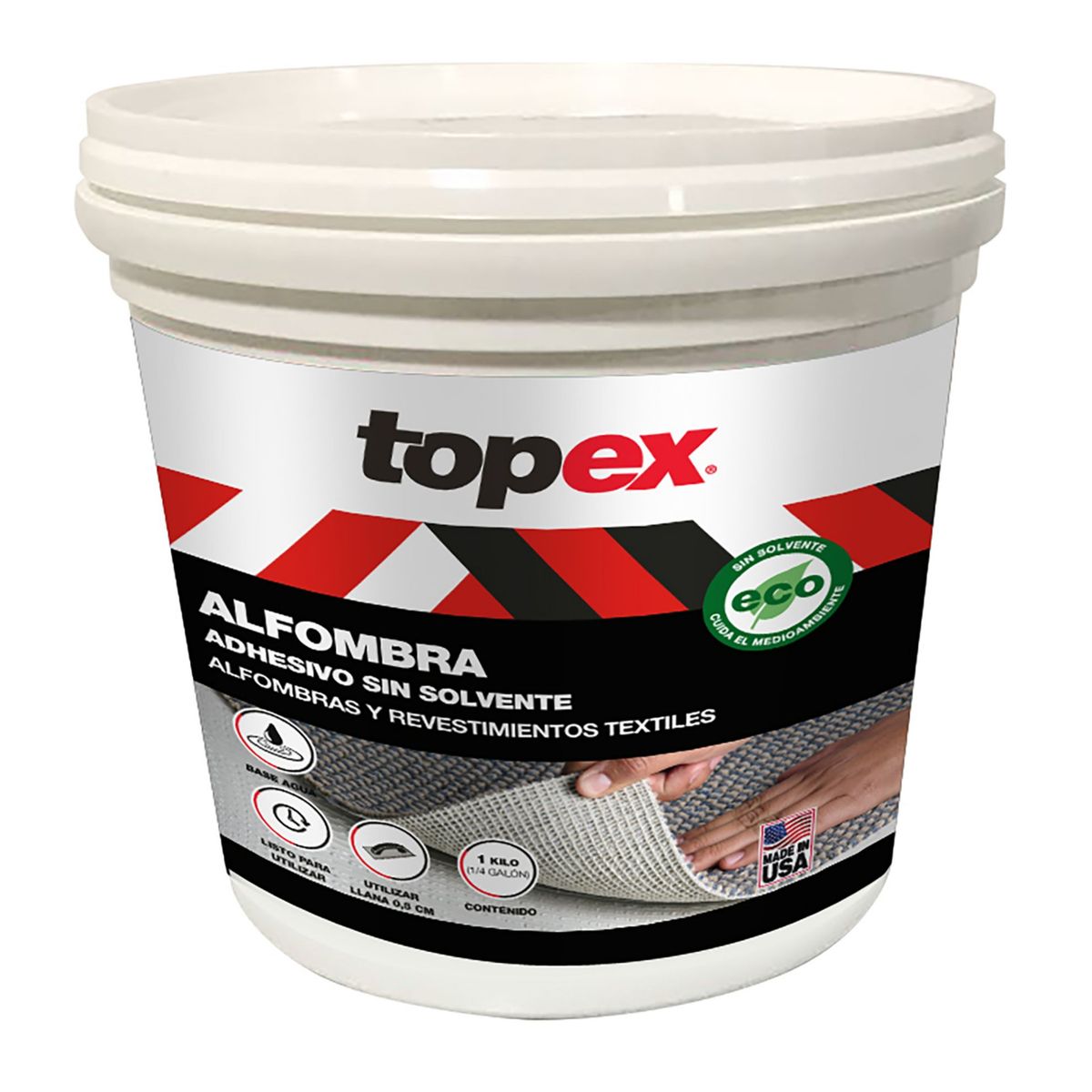 TOPEX - Adhesivo Alfombra Agua 1/4 gl