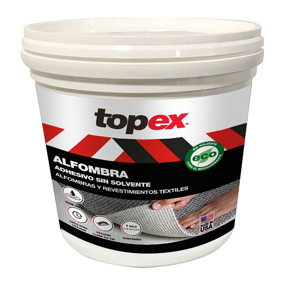 TOPEX - Adhesivo Alfombra Agua 1/4 gl