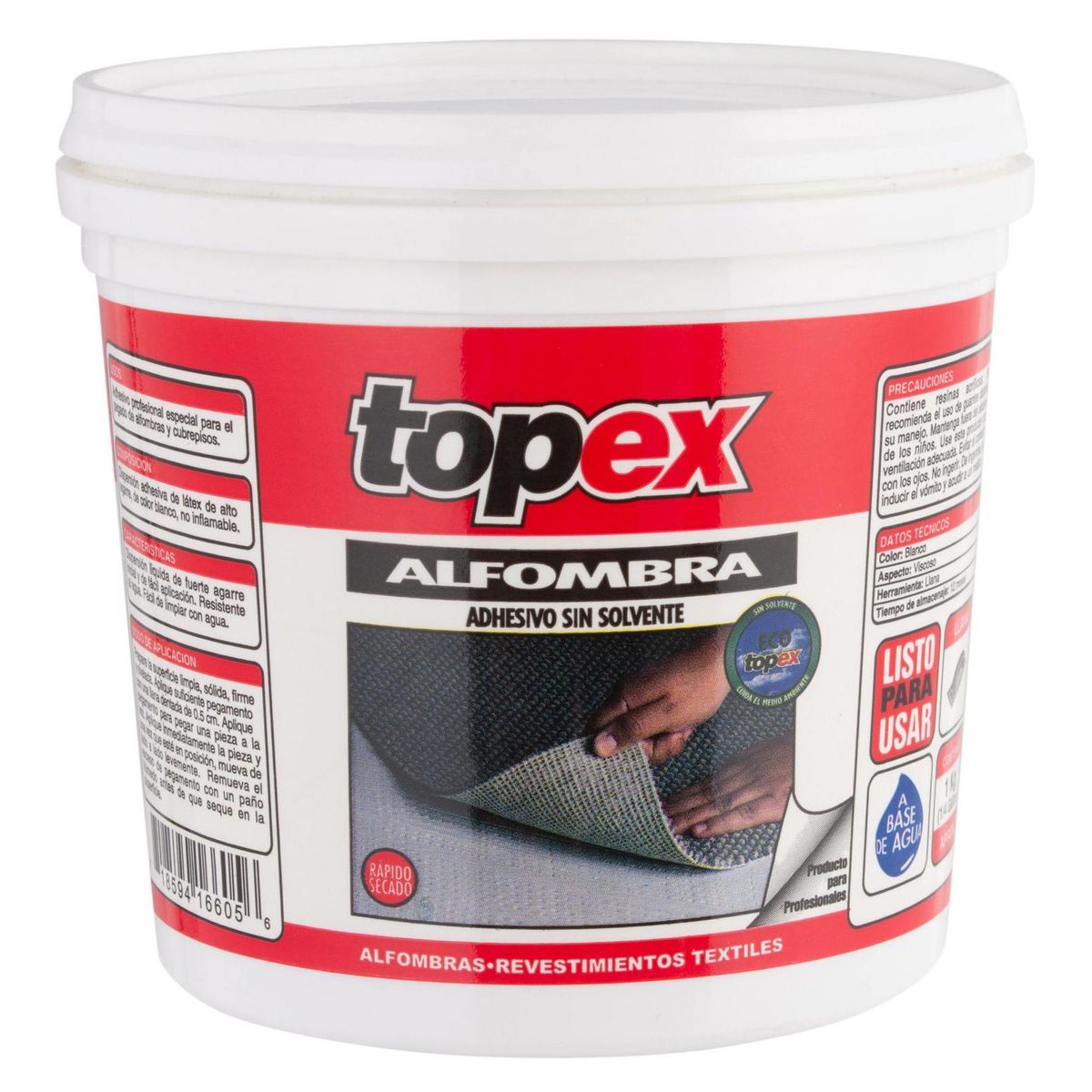 TOPEX - Adhesivo Alfombra Agua 1/4 gl