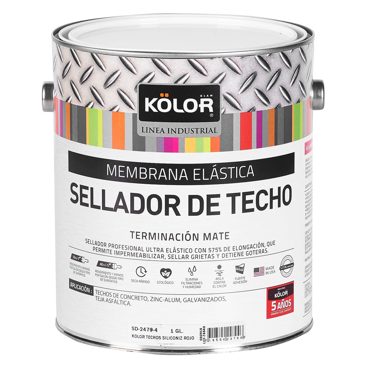KOLOR -  1 galón(es) Satinado Rojo