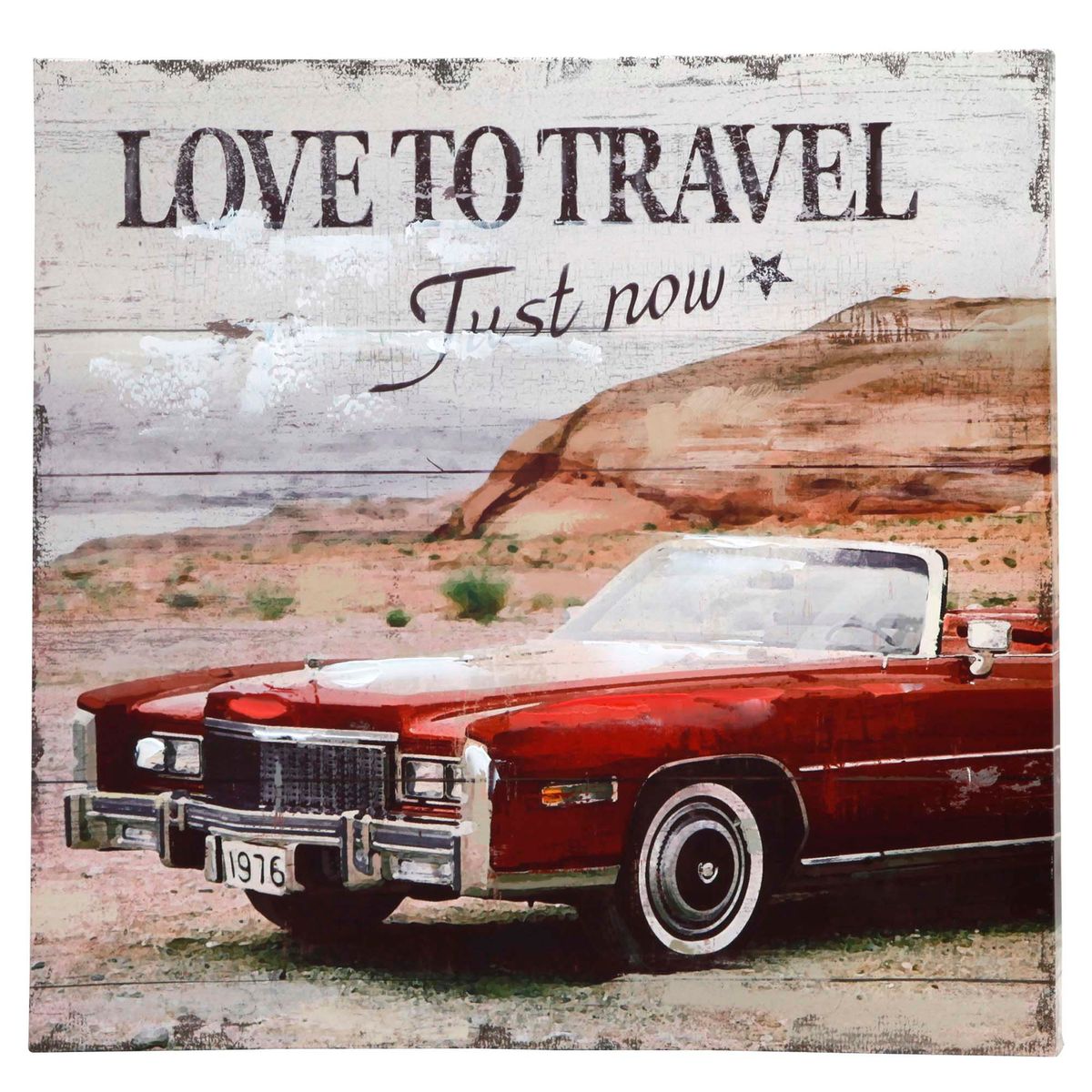 JUST HOME COLLECTION - Canvas Love Travel 60x60 cm