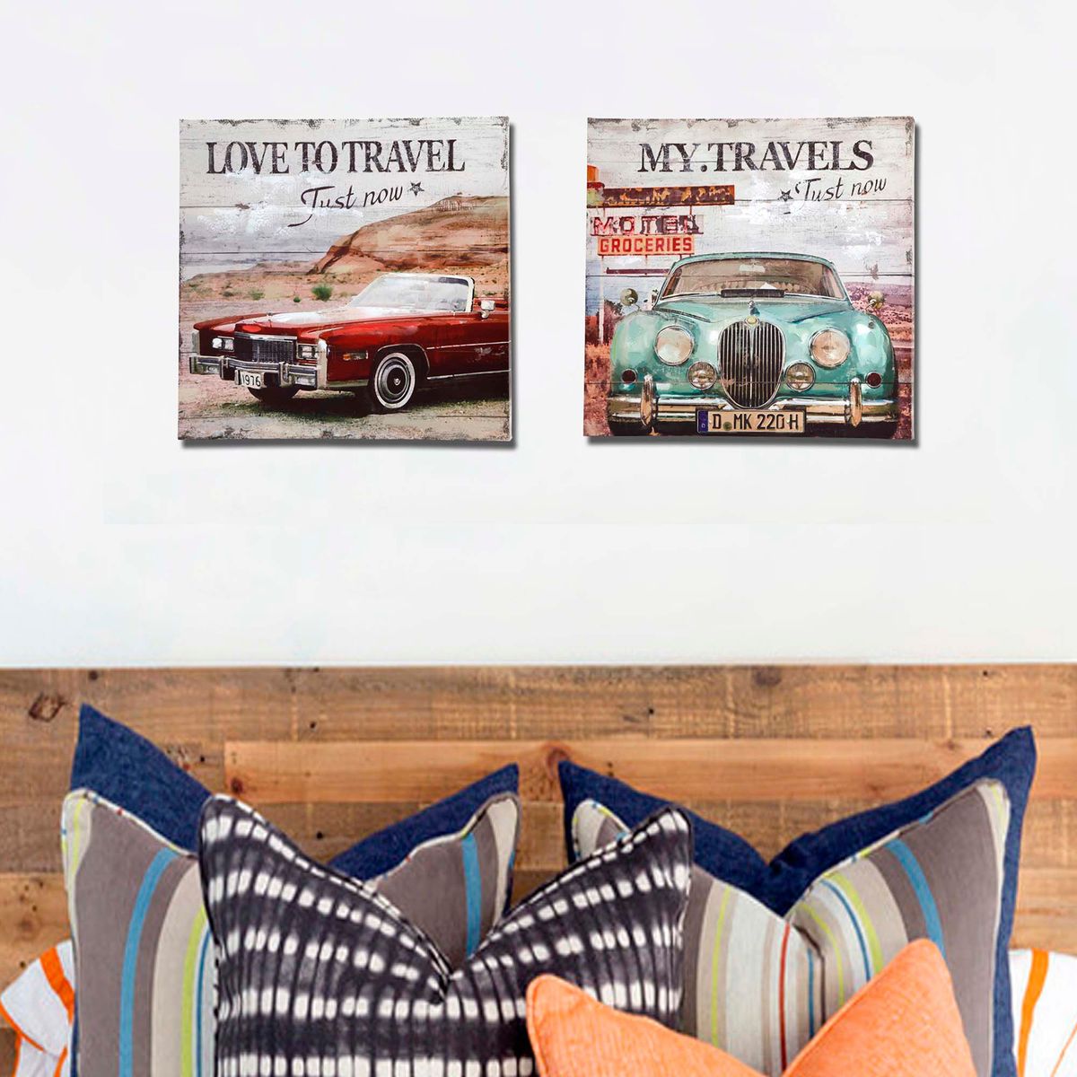 JUST HOME COLLECTION - Canvas Love Travel 60x60 cm