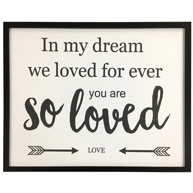 JUST HOME COLLECTION - Cuadro Frase Loved 42x52cm