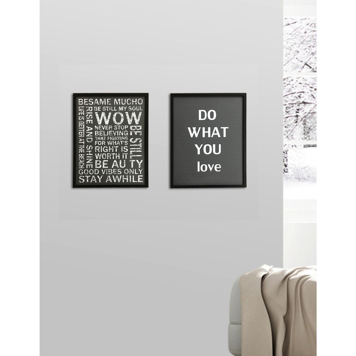 JUST HOME COLLECTION - Cuadro Frases Mix 42x52cm