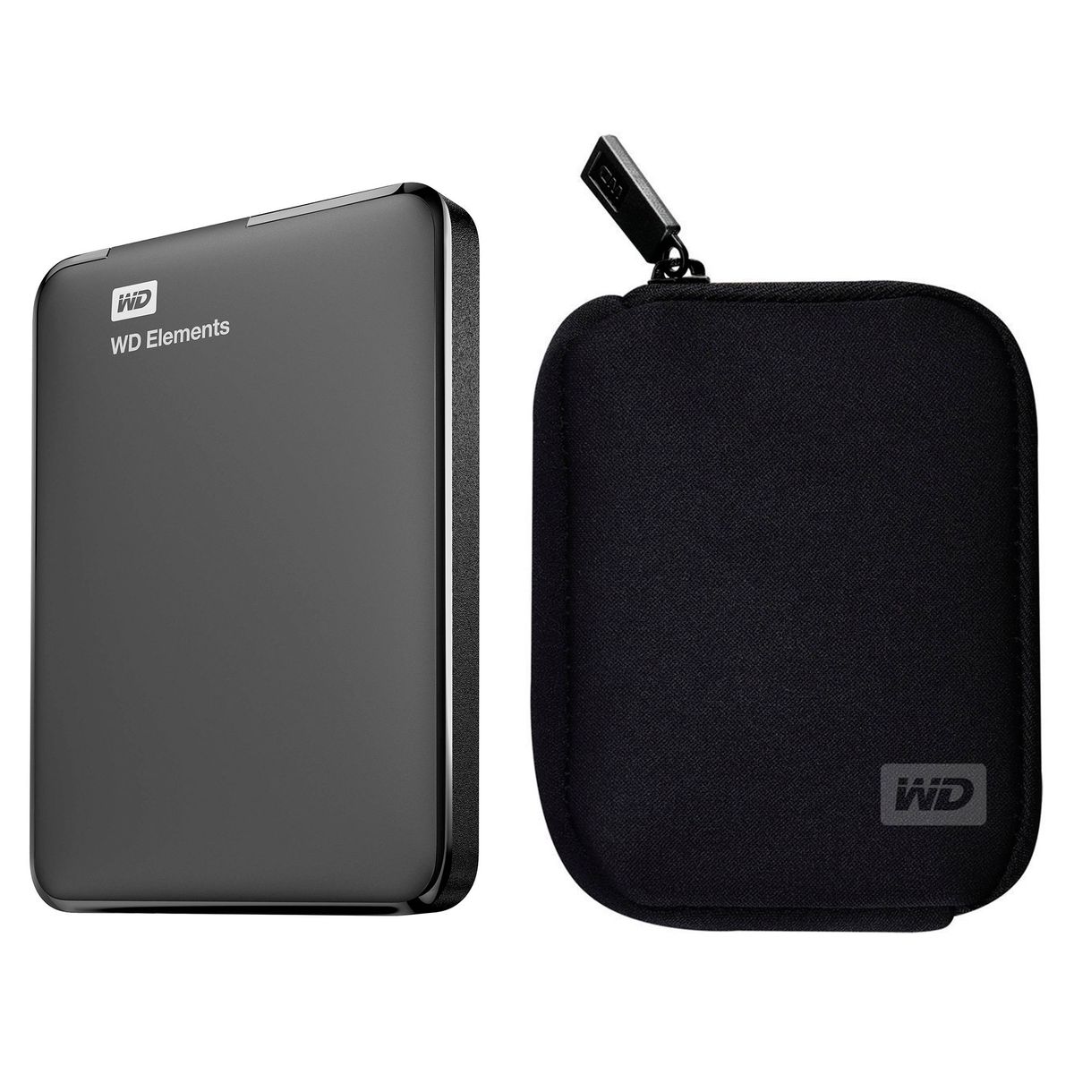 WESTER DIGITAL - Disco Duro Externo 1 TB USB 3.0 + Funda