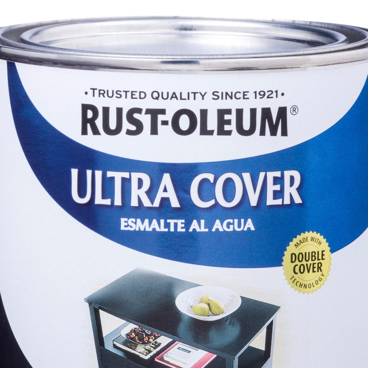 RUST OLEUM - Esmalte al Agua Ultra Cover Negro Semi-Brillante 0,946L
