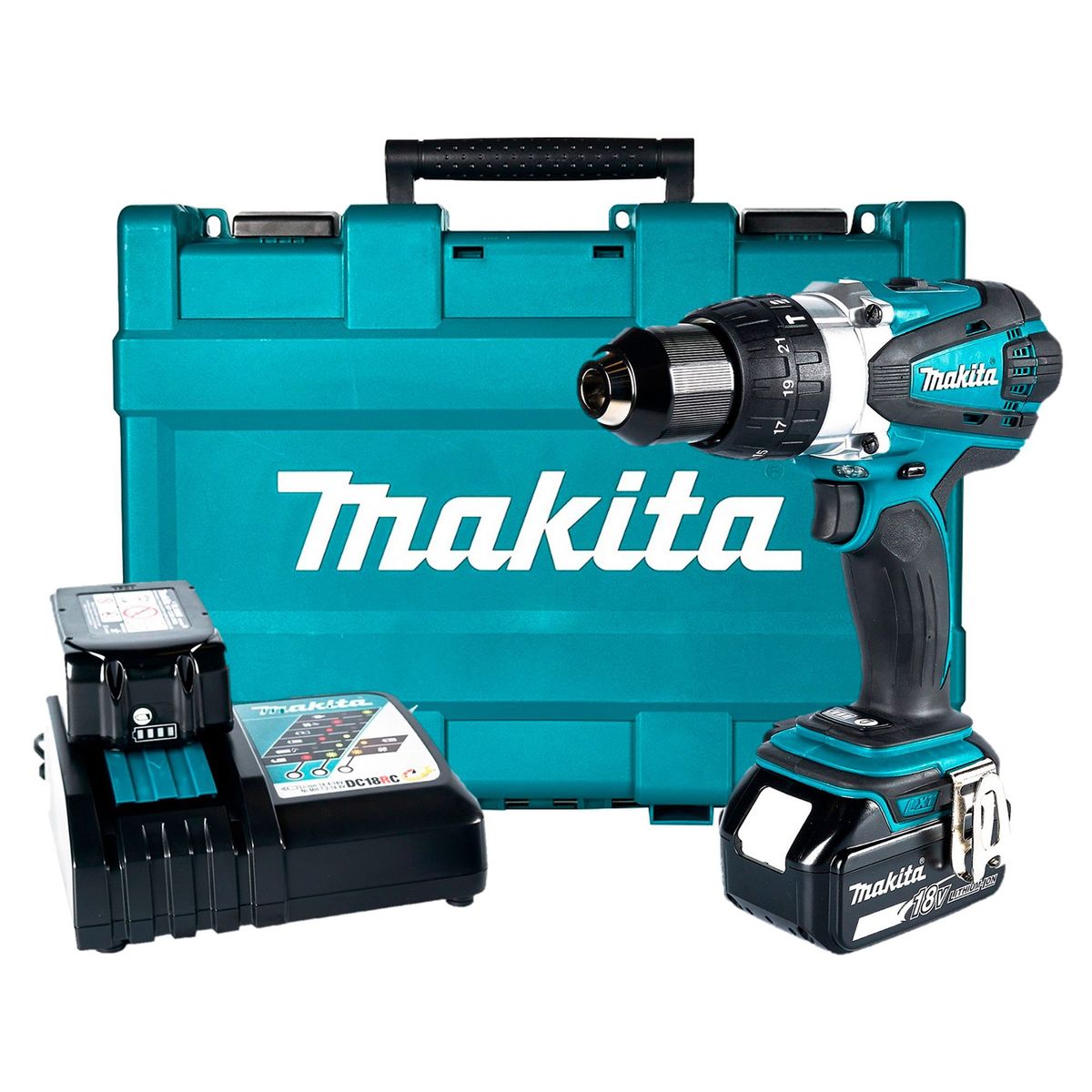 MAKITA - Taladro Percutor Inalámbrico Makita 1/2" 18V