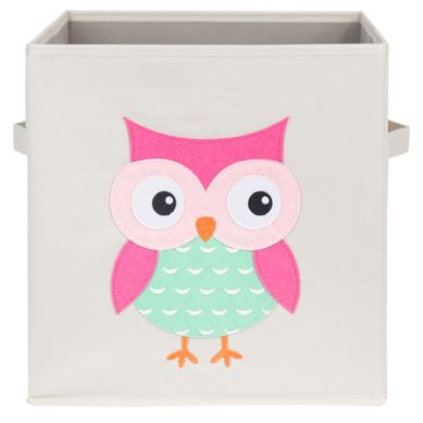 Caja Tela Bho Rosa 30x30x30cm