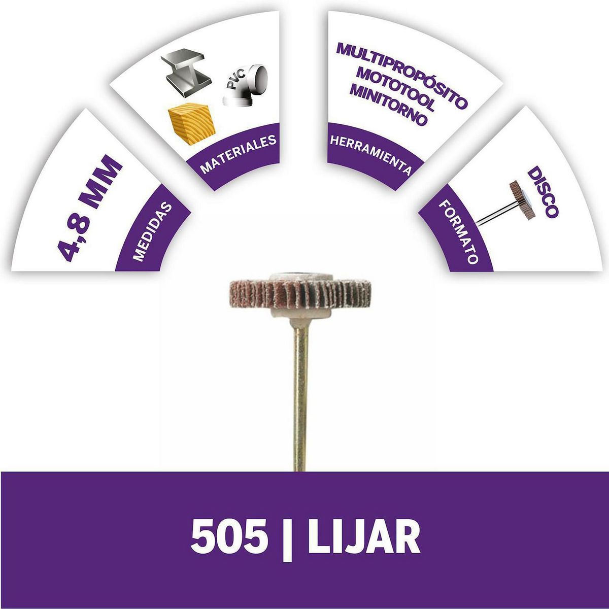 DREMEL - Disco de Aletas Grano 120 3/16''