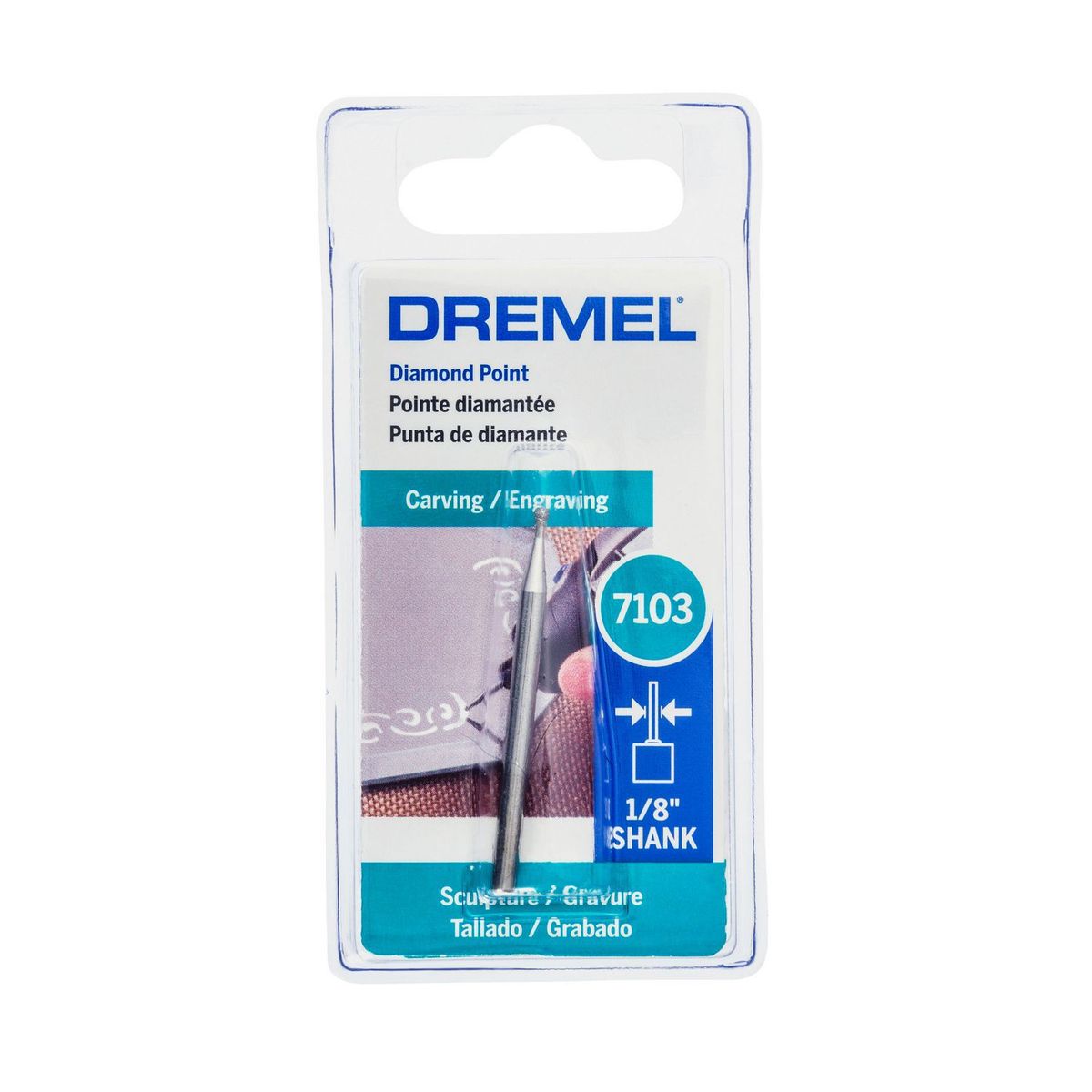 DREMEL - Punta de Diamante Esférica 1/8" 7103 Dremel