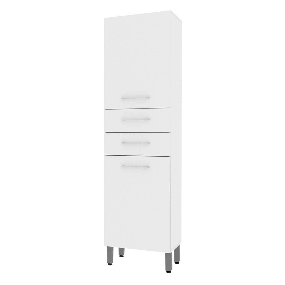MADESA - Mueble de Baño Organizador Auxiliar Blanco Cuatro Puertas