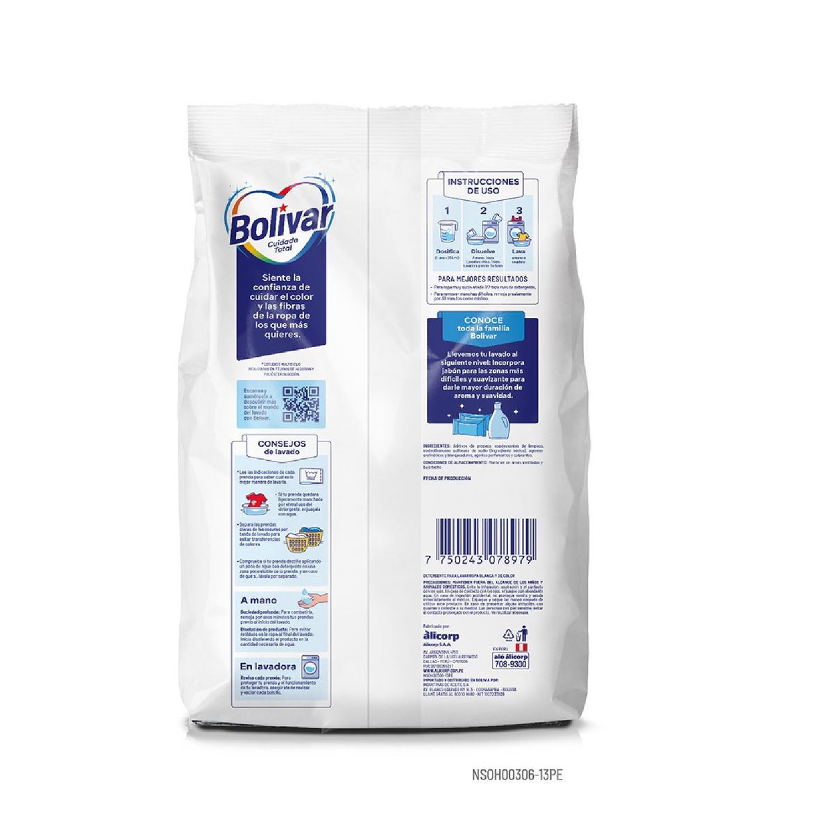 BOLIVAR - Detergente En Polvo Cuidado Total 5.6Kg Bolivar