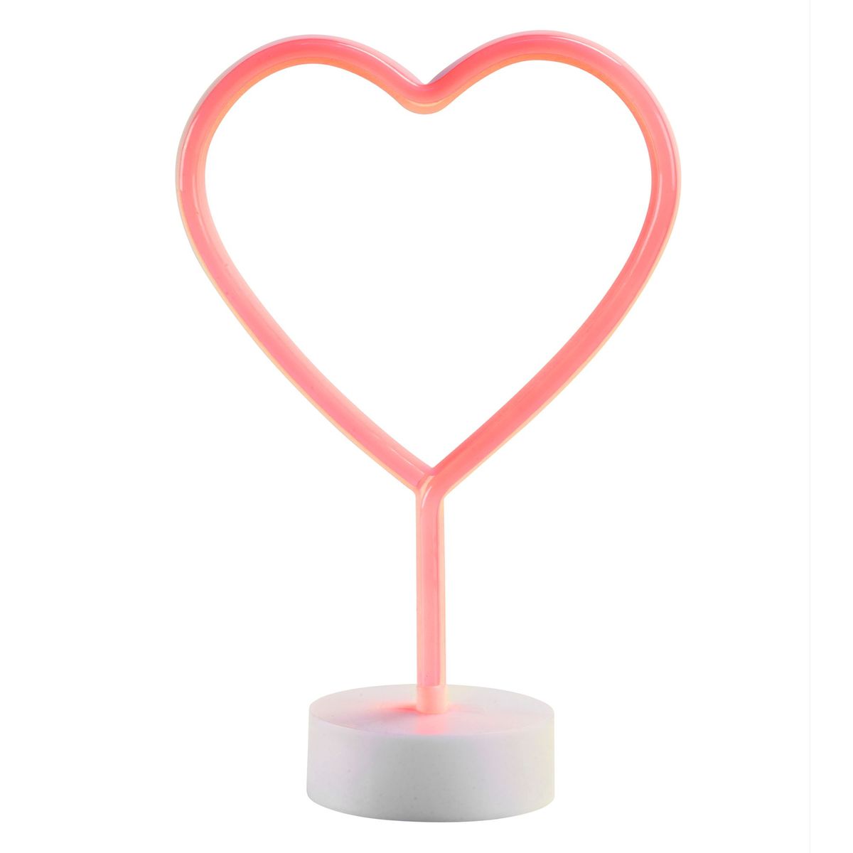 JUST HOME COLLECTION - Lámpara de Mesa Led Neón Corazón