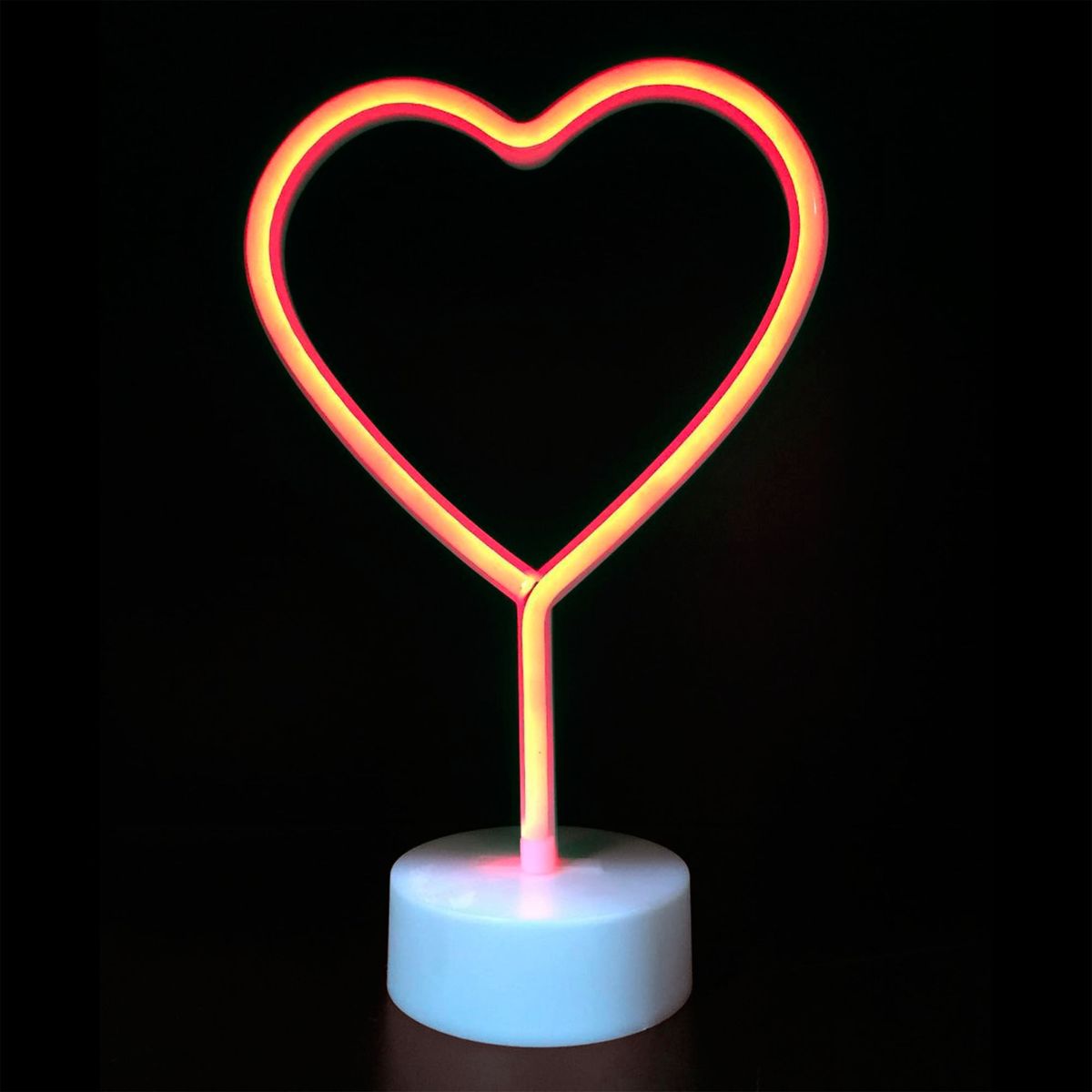 JUST HOME COLLECTION - Lámpara de Mesa Led Neón Corazón
