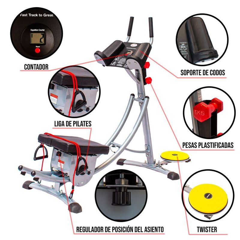 SPORTFITNESS - Máquina Abdominal ABC