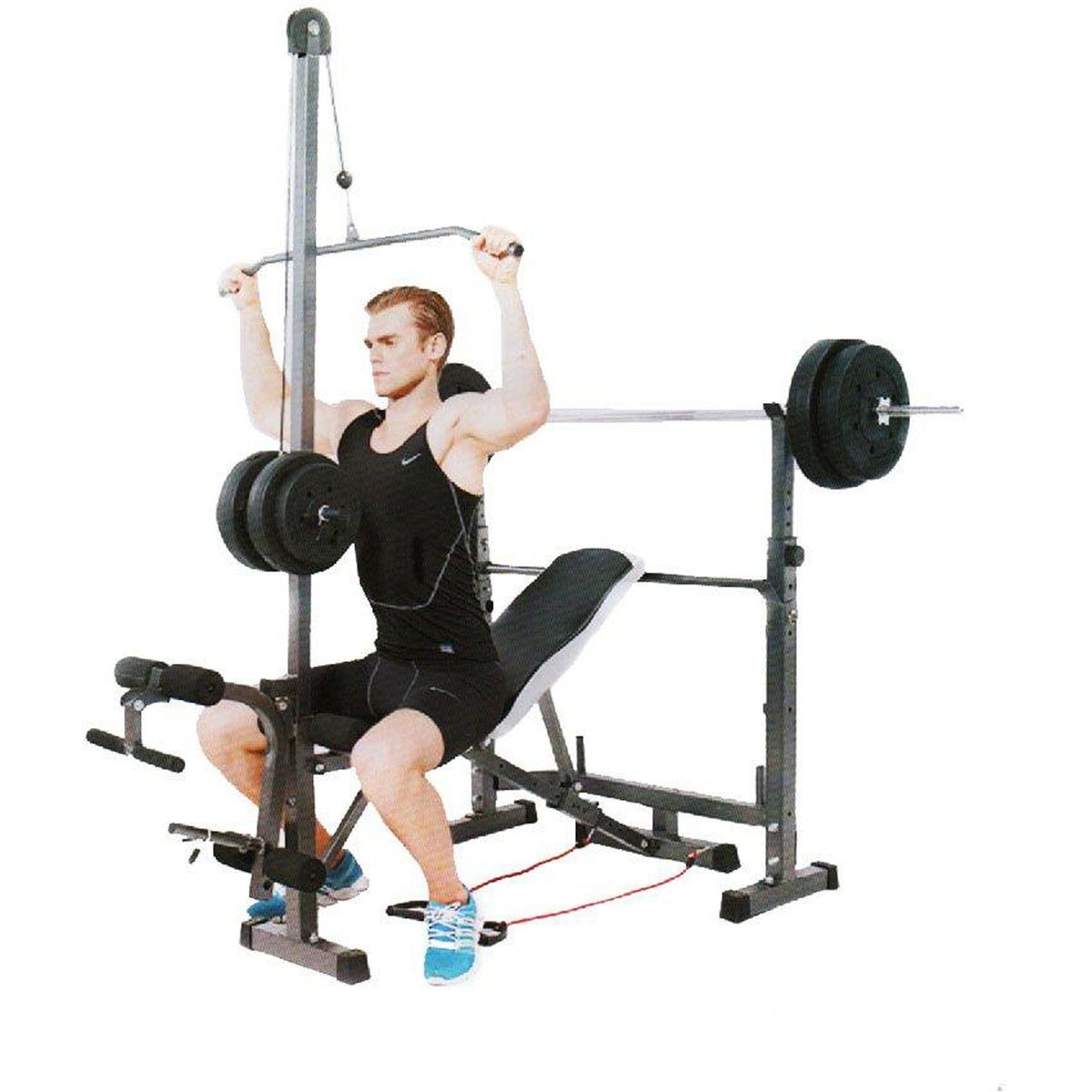 SPORTFITNESS - Banca para Pecho con Polea