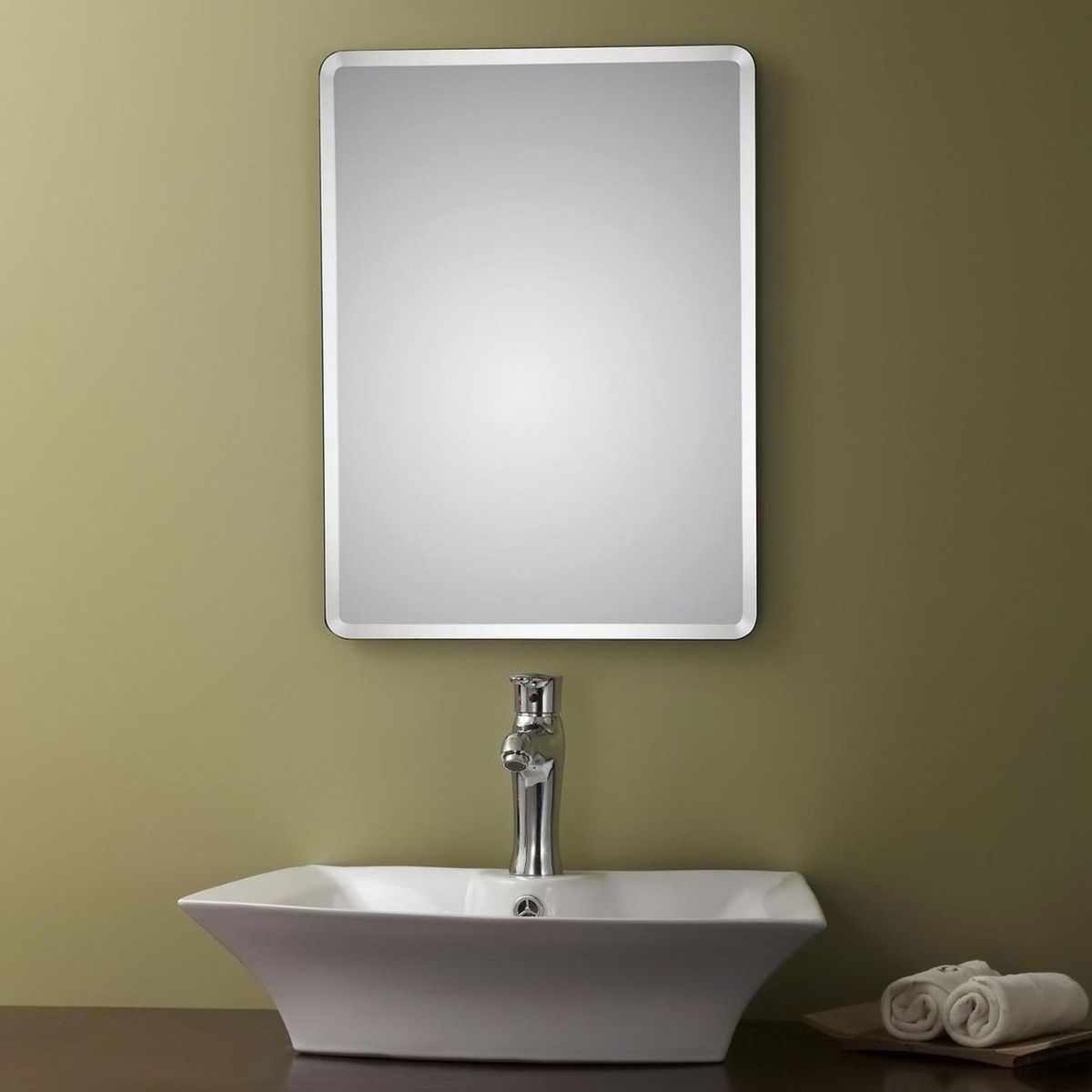 SENSI DACQUA -  Baño Forma Rectangular 45x60 cm Plateado YJ-3007E