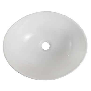 Lavamanos Vessel Ovalado 39x32.5x14 cm Blanco