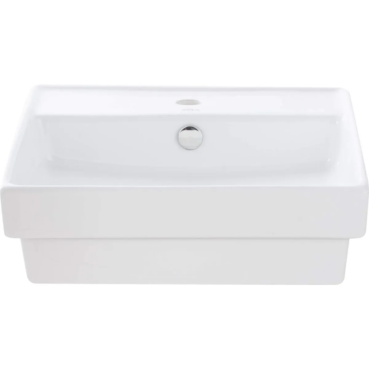 SENSI DACQUA - Lavamanos para Empotrar A Mueble Cuadrado Blanco 47x47cm