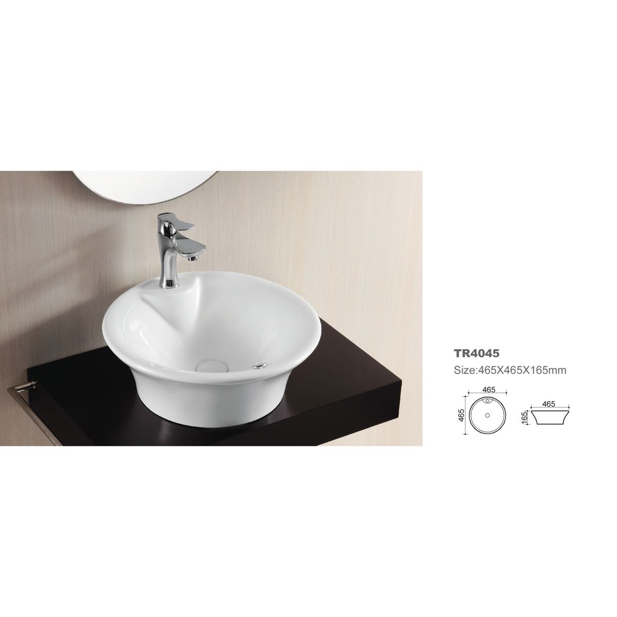 SENSI DACQUA - Lavadero de Loza Parma Circular 46cm