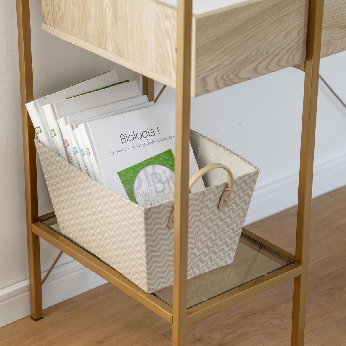 JUST HOME COLLECTION - Caja de Tela con Asa 20x37x27cm