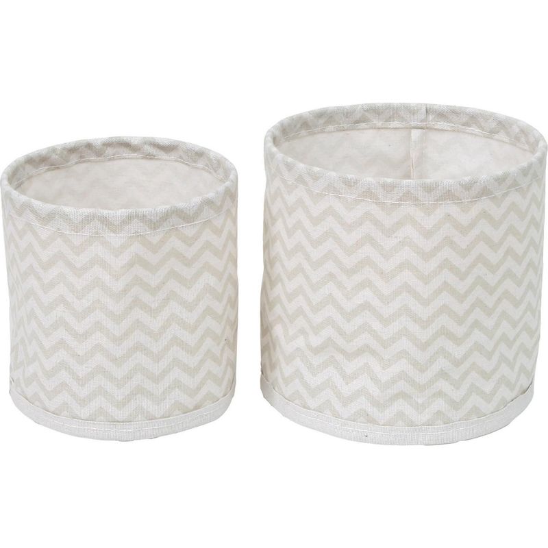 JUST HOME COLLECTION - Set Caja de Tela Zigzag x 2 unidades