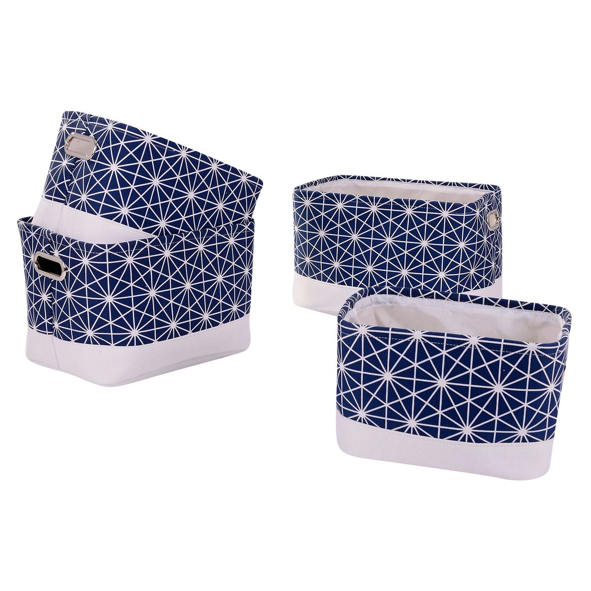 JUST HOME COLLECTION - Set Canastos Estrella Azules x3 Unidades