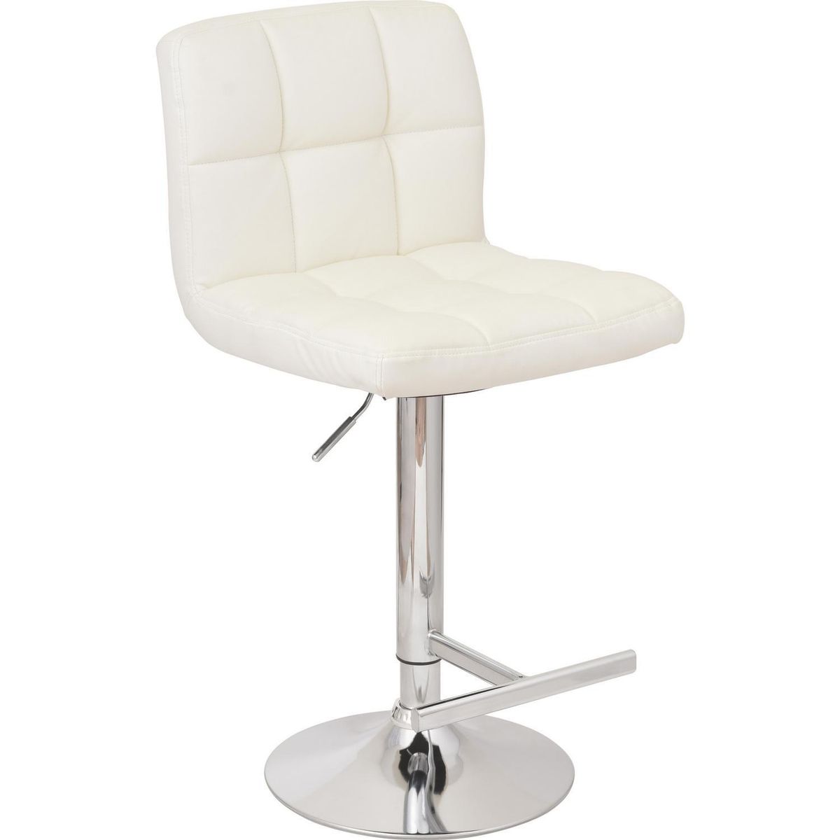 JUST HOME COLLECTION - Silla Bar acolchada Blanco