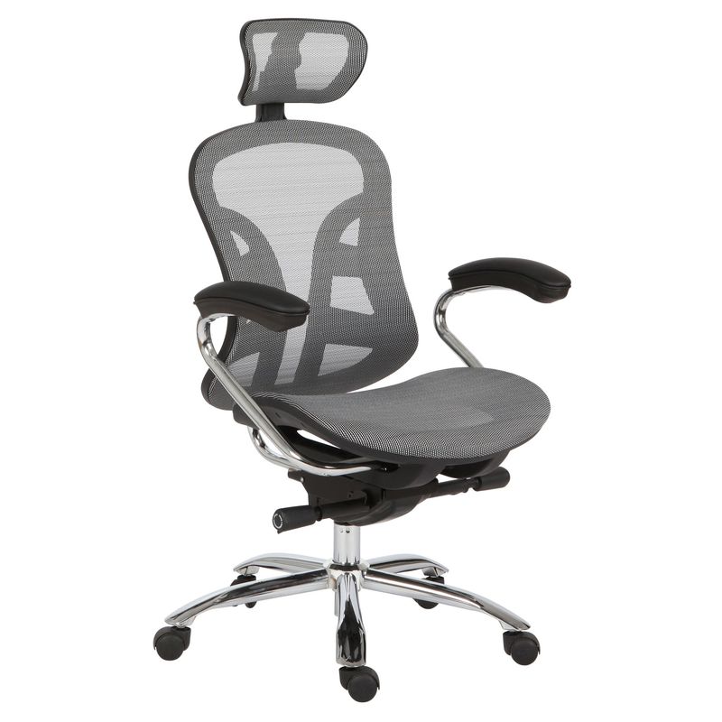JUST HOME COLLECTION - Silla de oficina Virgo Gris/Negro