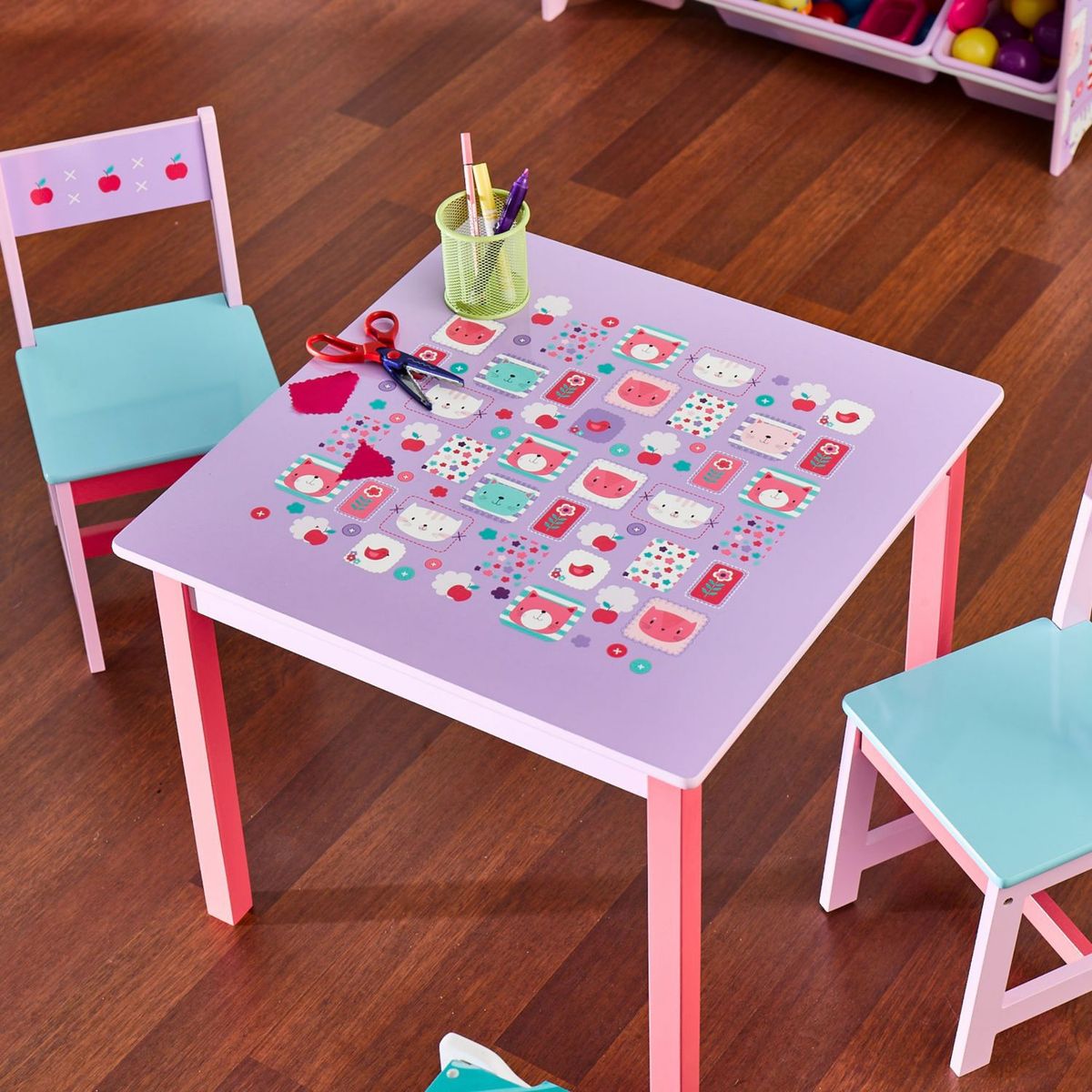 JUST HOME COLLECTION -  Gatitos Multicolor 60x60x51 cm