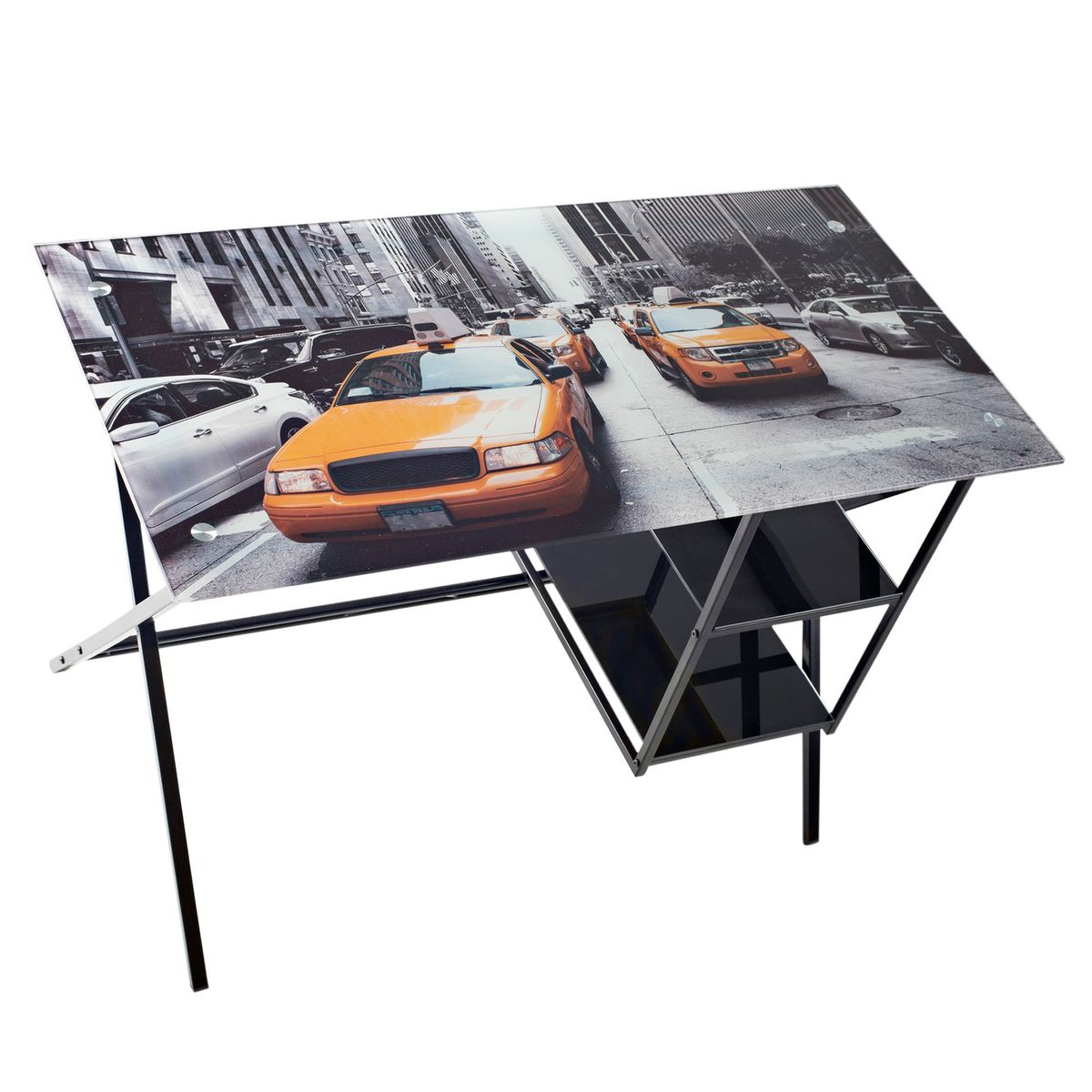 JUST HOME COLLECTION - Escritorio de Vidrio New York