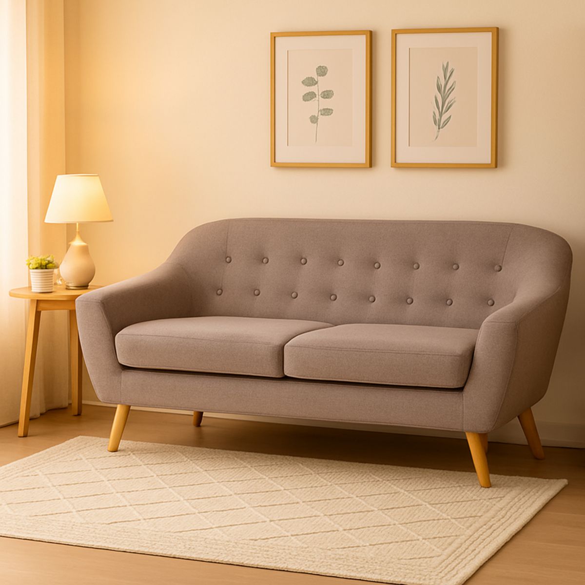 JUST HOME COLLECTION - Sofá 3 Cuerpos Jurgen Gris Claro