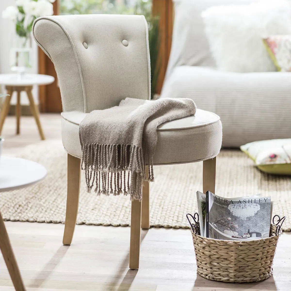 JUST HOME COLLECTION - Butaca Verdi 52x59x75cm Beige