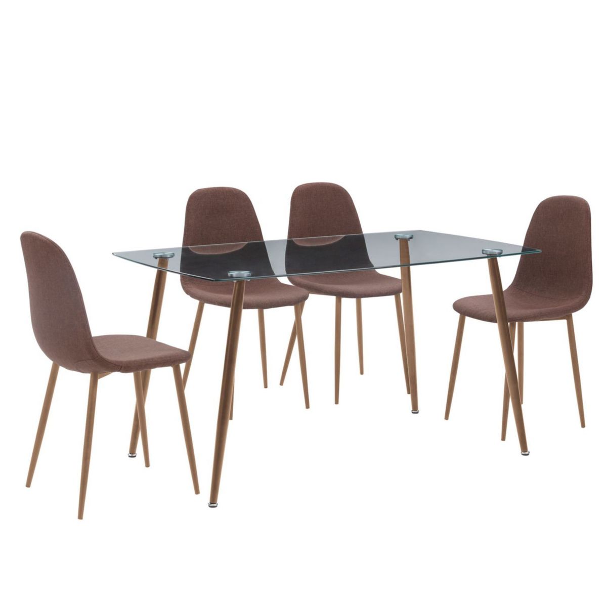 JUST HOME COLLECTION - Juego de Comedor 4 Sillas Kult Vintage