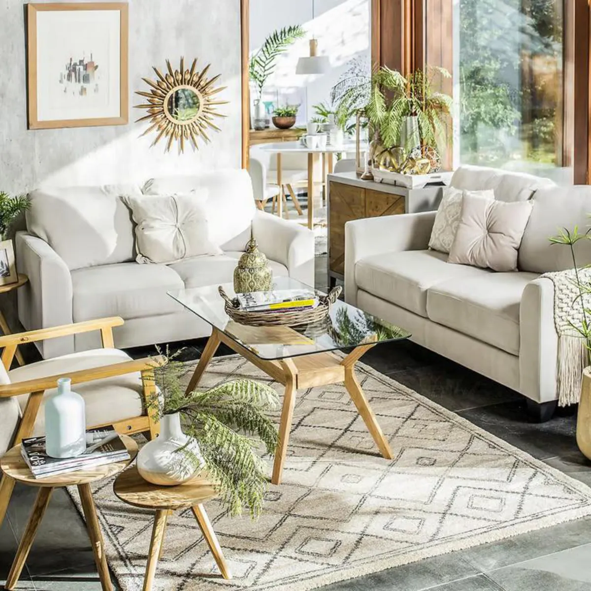 JUST HOME COLLECTION - Sofá 3 Cuerpos Clásico