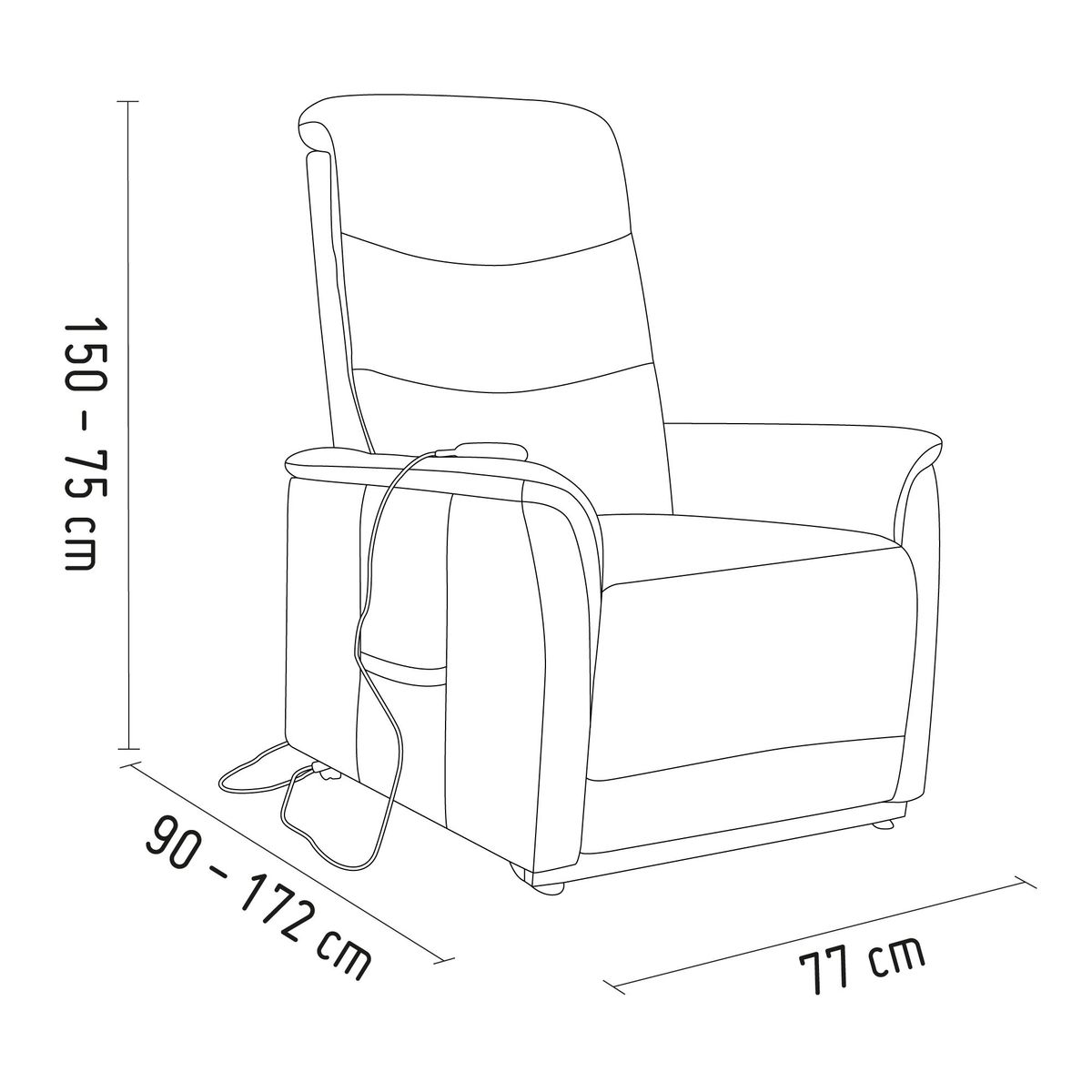 JUST HOME COLLECTION - Sillón Automático 3era Edad