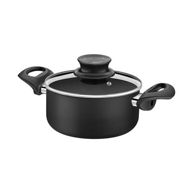 Olla con Asas 20cm Negro Pars