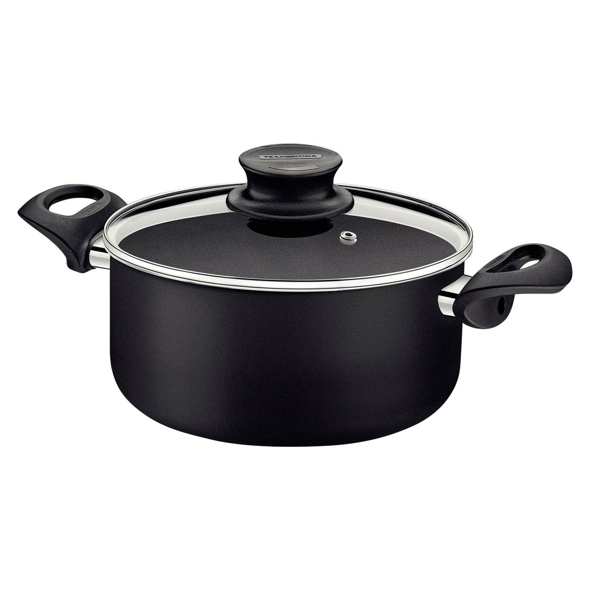 TRAMONTINA - Olla con Asas 24cm Negro París