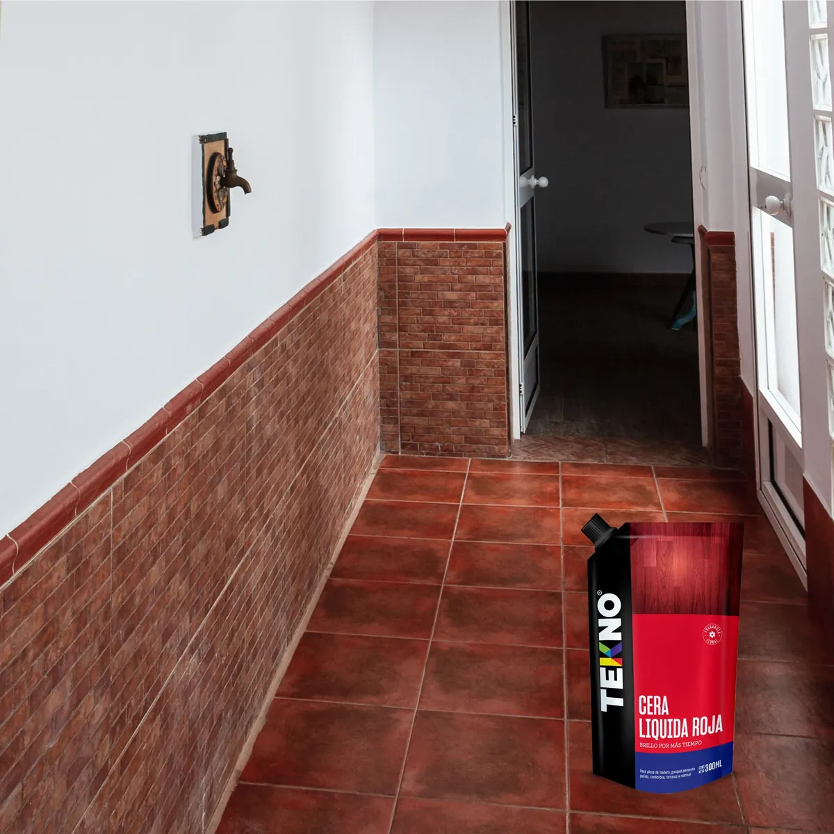 TEKNO - Cera Para Piso Líquido Neutro 300 Ml