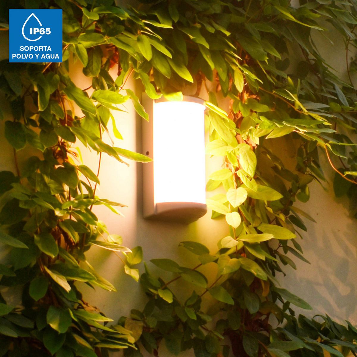 LIGHTECH - Braquete De Pared Exterior Led 307 30W Ip65 Negro Luz Cálida