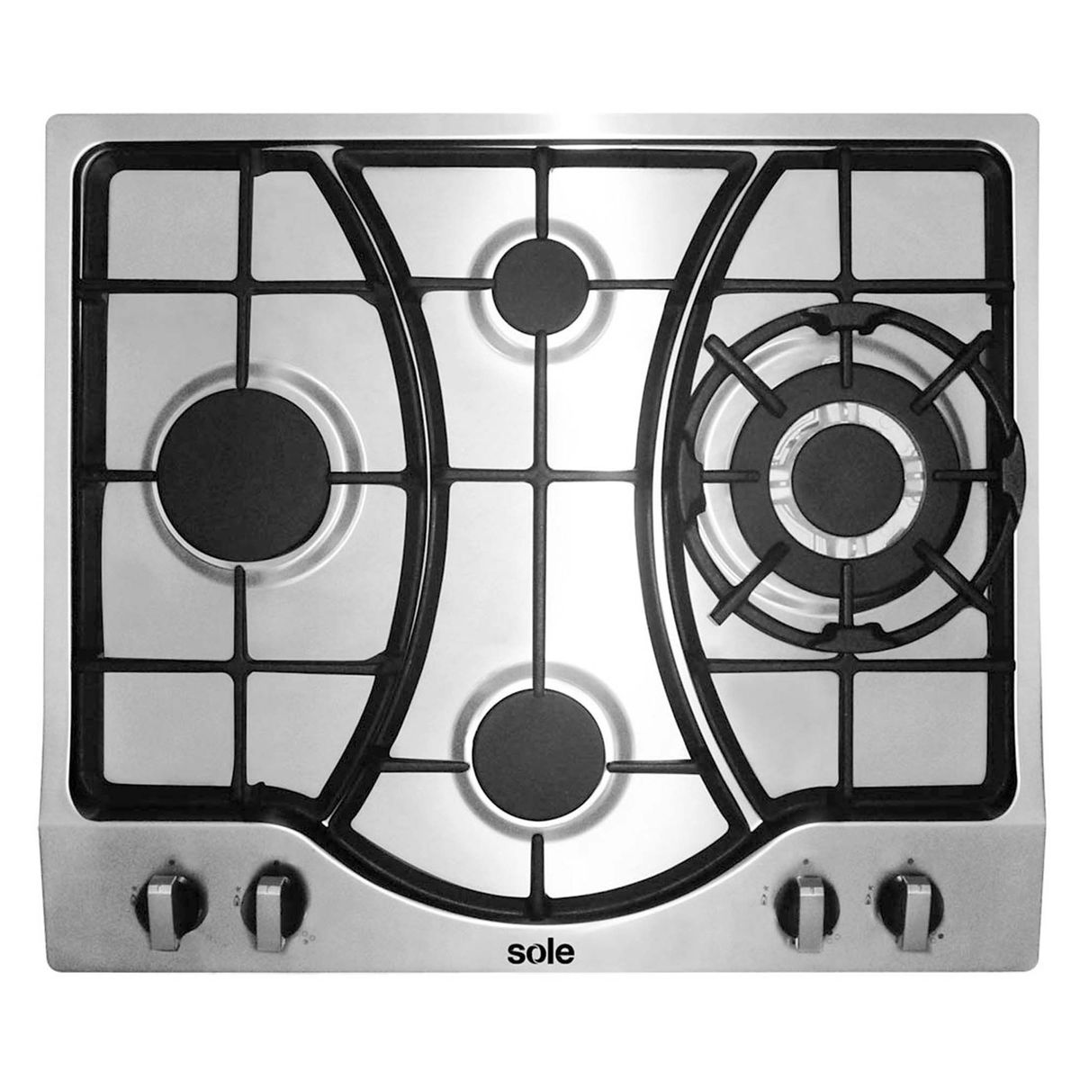 SOLE - Combo Sole Cocina Empotrable 4 Hornillas SOLCO037 + Campana Lineal 60cm TURE16CO