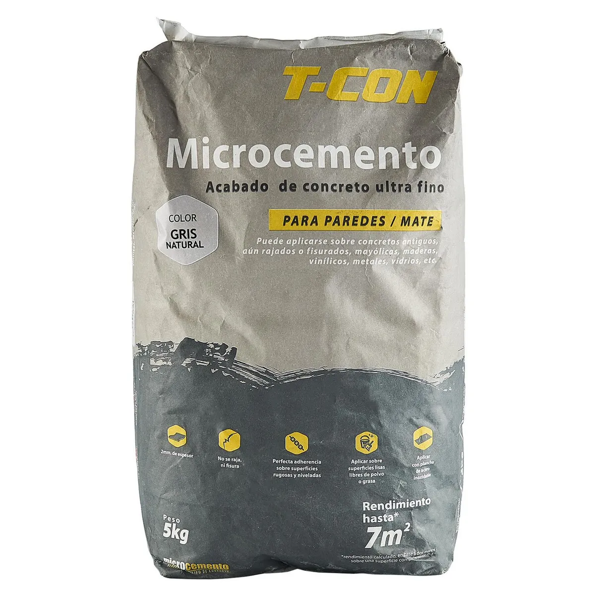TCON - Microcemento Gris Natural 5kg