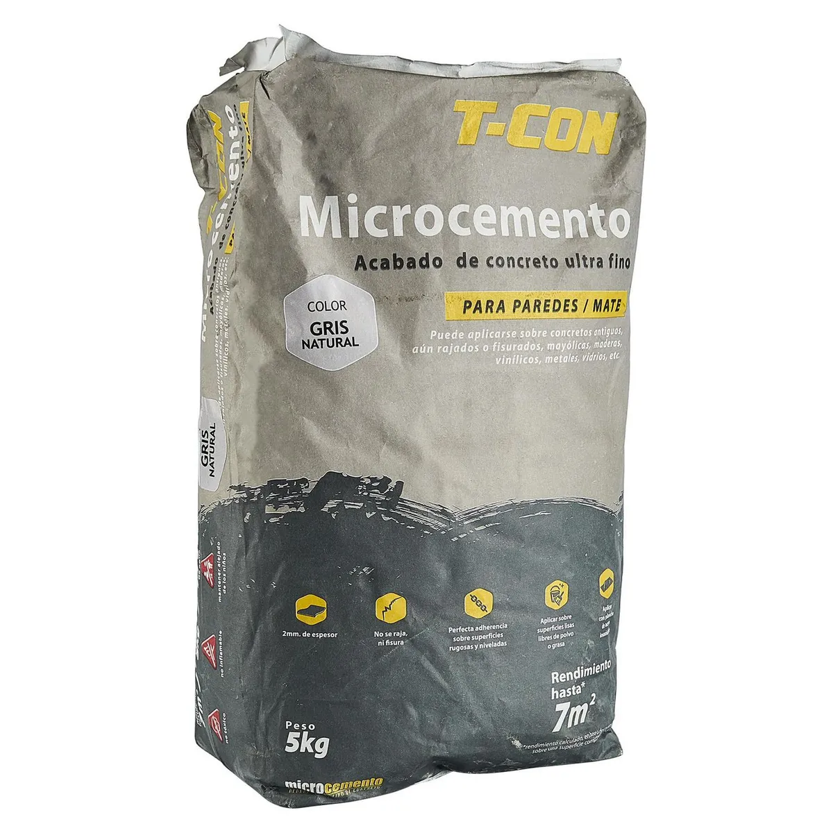 TCON - Microcemento Gris Natural 5kg