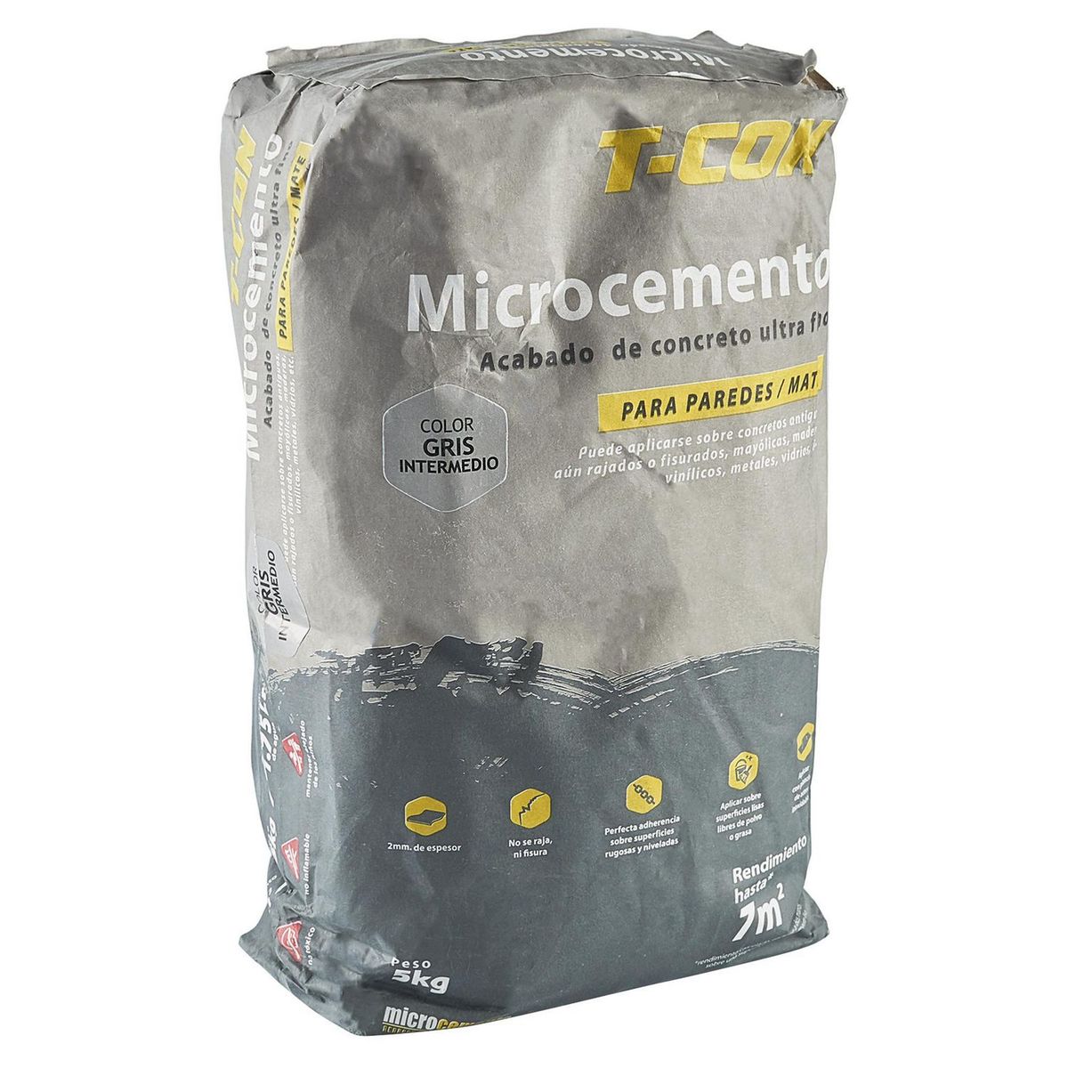 TCON - Microcemento Pared Gris Intermedio 5kg
