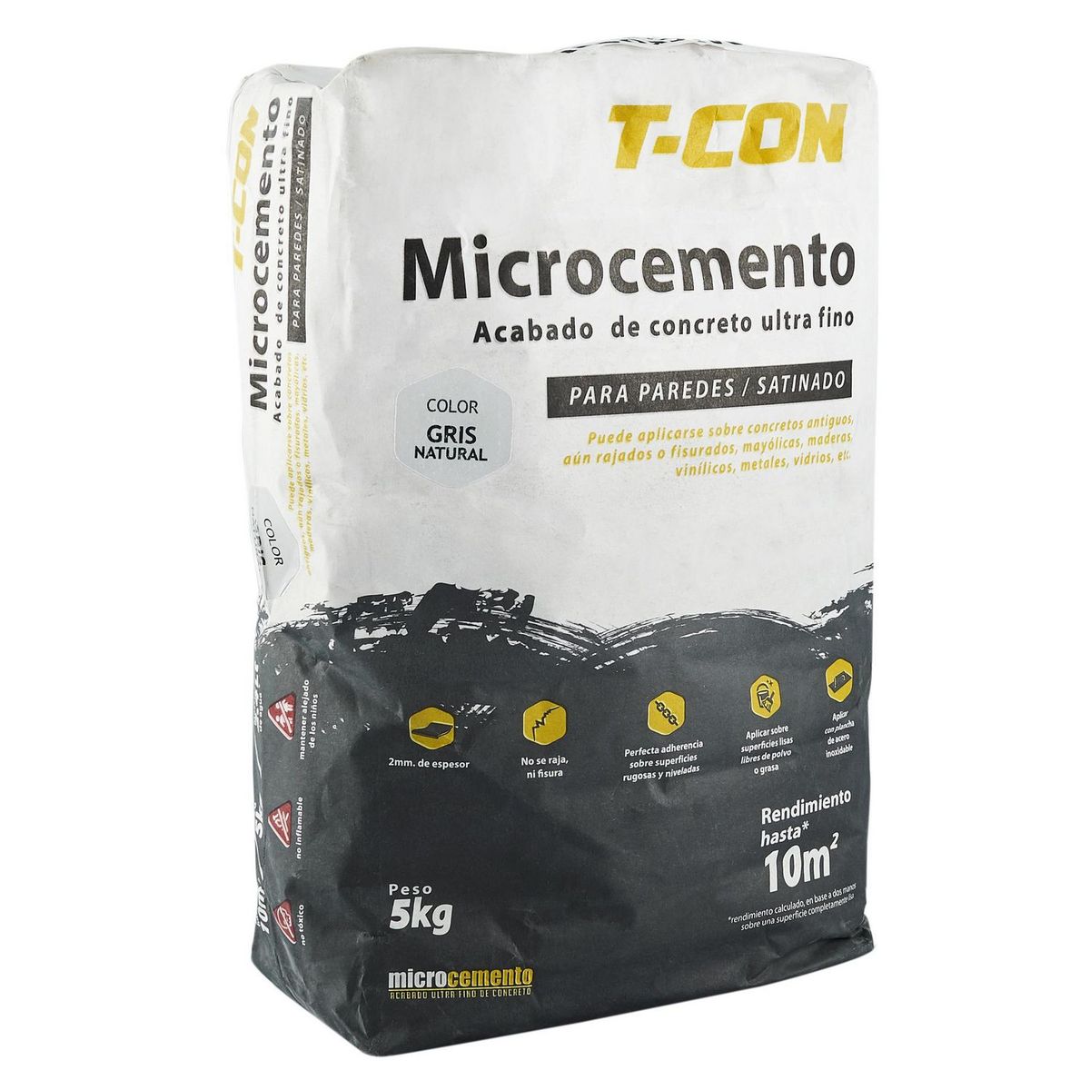 TCON - Microcemento para Pared Natural 5kg