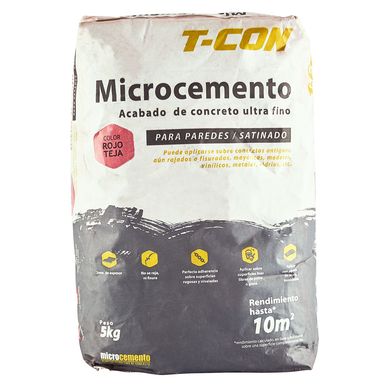 Microcemento Rojo Teja 5kg