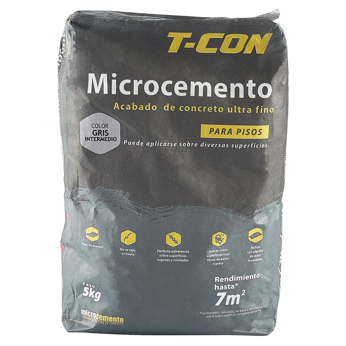 TCON - Microcemento Piso Gris Intermedio 5kg