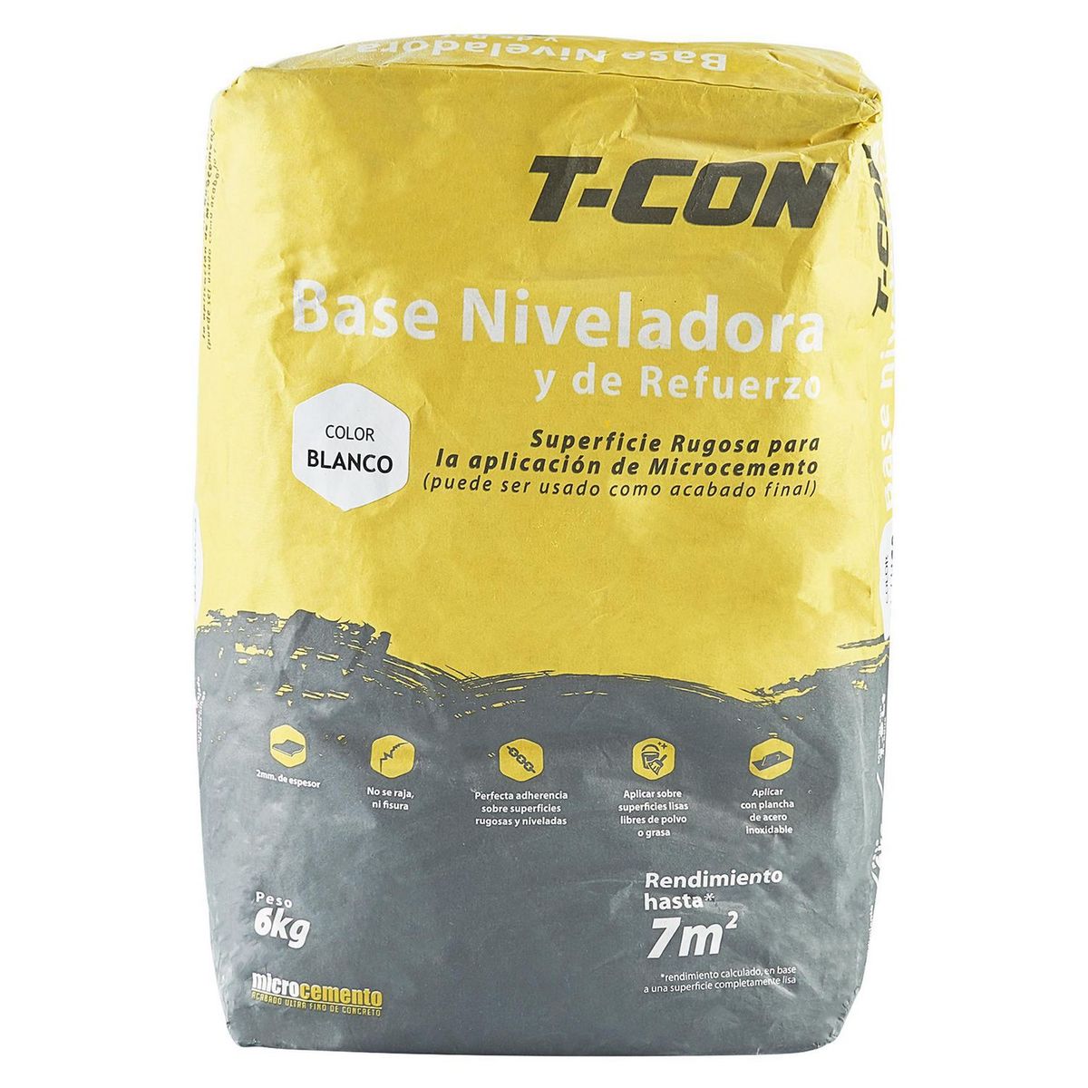 T CON MICROCEMENTO - Base Niveladora Blanca 6kg