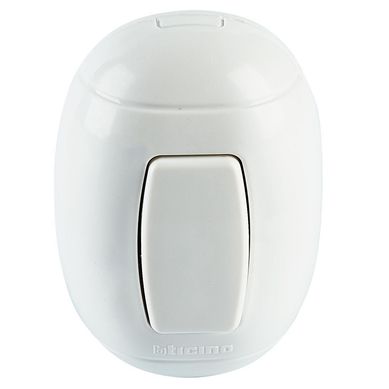 Conmutador Simple Oval Blanco
