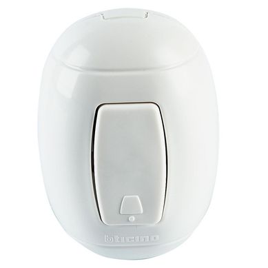 Pulsador Oval Blanco